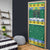 Gabon Christmas Door Cover with Black Panthers Carrying Tree and Green Yellow Snowflake Pattern - Wonder Print Shop