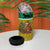Gabon Christmas 4 in 1 Can Cooler Tumbler with Pixel Art Elephant Santa Christmas Tree and Flag Colors Pattern - Wonder Print Shop
