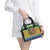 Gabon Christmas Shoulder Handbag with Pixel Art Elephant Santa Christmas Tree and Flag Colors Pattern - Wonder Print Shop