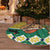 Gabon Christmas Tree Skirt with Pixel Art Elephant Santa Christmas Tree and Flag Colors Pattern - Wonder Print Shop