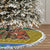 Gabon Christmas Tree Skirt with Pixel Art Elephant Santa Christmas Tree and Flag Colors Pattern - Wonder Print Shop