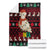 Guinea Christmas Blanket with Festive Dove String Lights and Red Black Holiday Pattern - Wonder Print Shop