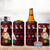 Guinea Christmas 4 in 1 Can Cooler Tumbler with Festive Dove String Lights and Red Black Holiday Pattern - Wonder Print Shop