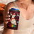 Guinea Christmas 4 in 1 Can Cooler Tumbler with Festive Dove String Lights and Red Black Holiday Pattern - Wonder Print Shop