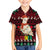 Guinea Christmas Kid Hawaiian Shirt with Festive Dove String Lights and Red Black Holiday Pattern - Wonder Print Shop