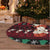 Guinea Christmas Tree Skirt with Festive Dove String Lights and Red Black Holiday Pattern - Wonder Print Shop
