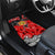 Aboriginal Flag Style Dot Art And Abstract Kangaroo Car Mats - Wonder Print Shop
