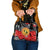 Aboriginal Flag Style Dot Art And Abstract Kangaroo Shoulder Handbag