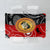 Aboriginal Flag Style Dot Art And Abstract Kangaroo Tablecloth - Wonder Print Shop