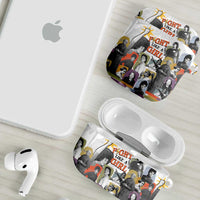 Black History Fight Like A Girl AirPods Case African Feminist Icons and Bold Retro Art Style - Wonder Print Shop