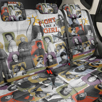 Black History Fight Like A Girl Back Car Seat Cover African Feminist Icons and Bold Retro Art Style - Wonder Print Shop