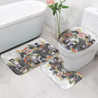 Black History Fight Like A Girl Bathroom Set African Feminist Icons and Bold Retro Art Style - Wonder Print Shop