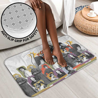 Black History Fight Like A Girl Bathroom Set African Feminist Icons and Bold Retro Art Style - Wonder Print Shop