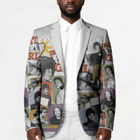 Black History Fight Like A Girl Blazer African Feminist Icons and Bold Retro Art Style - Wonder Print Shop
