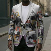Black History Fight Like A Girl Blazer African Feminist Icons and Bold Retro Art Style - Wonder Print Shop
