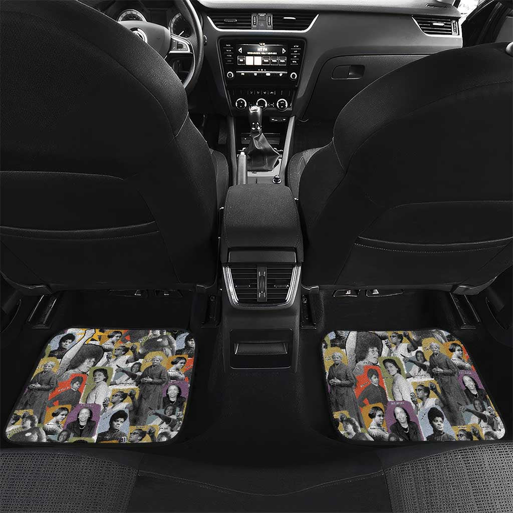 Black History Fight Like A Girl Car Mats African Feminist Icons and Bold Retro Art Style - Wonder Print Shop