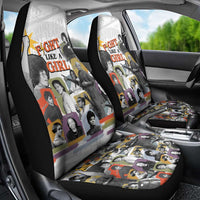 Black History Fight Like A Girl Car Seat Cover African Feminist Icons and Bold Retro Art Style - Wonder Print Shop