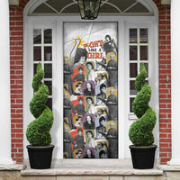 Black History Fight Like A Girl Door Cover African Feminist Icons and Bold Retro Art Style - Wonder Print Shop
