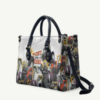 Black History Fight Like A Girl Leather Bag African Feminist Icons and Bold Retro Art Style - Wonder Print Shop