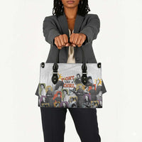 Black History Fight Like A Girl Leather Bag African Feminist Icons and Bold Retro Art Style - Wonder Print Shop