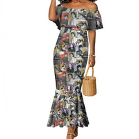 Black History Fight Like A Girl Mermaid Dress African Feminist Icons and Bold Retro Art Style - Wonder Print Shop