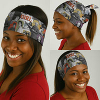 Black History Fight Like A Girl Neck Gaiter African Feminist Icons and Bold Retro Art Style - Wonder Print Shop