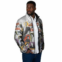 Black History Fight Like A Girl Padded Jacket African Feminist Icons and Bold Retro Art Style - Wonder Print Shop