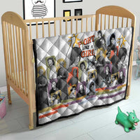 Black History Fight Like A Girl Quilt African Feminist Icons and Bold Retro Art Style - Wonder Print Shop