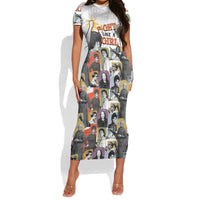 Black History Fight Like A Girl Short Sleeve Bodycon Dress African Feminist Icons and Bold Retro Art Style - Wonder Print Shop