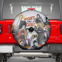 Black History Fight Like A Girl Spare Tire Cover African Feminist Icons and Bold Retro Art Style - Wonder Print Shop