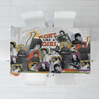 Black History Fight Like A Girl Tablecloth African Feminist Icons and Bold Retro Art Style - Wonder Print Shop
