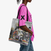 Black History Fight Like A Girl Tote Bag African Feminist Icons and Bold Retro Art Style - Wonder Print Shop