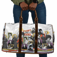 Black History Fight Like A Girl Travel Bag African Feminist Icons and Bold Retro Art Style - Wonder Print Shop
