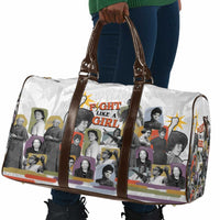 Black History Fight Like A Girl Travel Bag African Feminist Icons and Bold Retro Art Style - Wonder Print Shop
