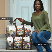 Black History Fight Like A Girl Travel Bag African Feminist Icons and Bold Retro Art Style - Wonder Print Shop