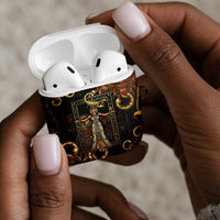 Serket Ancient Egyptian AirPods Case with Canopic Jars and Scorpion Motif in Protection