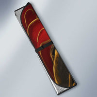 Serket Ancient Egyptian Auto Sun Shade with Canopic Jars and Scorpion Motif in Protection