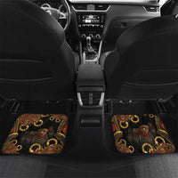 Serket Ancient Egyptian Car Mats with Canopic Jars and Scorpion Motif in Protection