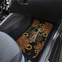 Serket Ancient Egyptian Car Mats with Canopic Jars and Scorpion Motif in Protection