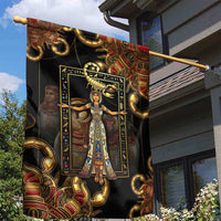 Serket Ancient Egyptian Garden Flag with Canopic Jars and Scorpion Motif in Protection