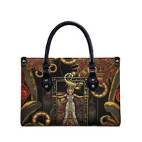 Serket Ancient Egyptian Leather Bag with Canopic Jars and Scorpion Motif in Protection