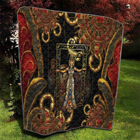 Serket Ancient Egyptian Quilt with Canopic Jars and Scorpion Motif in Protection