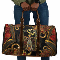 Serket Ancient Egyptian Travel Bag with Canopic Jars and Scorpion Motif in Protection