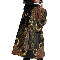 Serket Ancient Egyptian Wearable Blanket Hoodie with Canopic Jars and Scorpion Motif in Protection