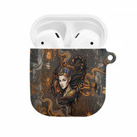 Serket Egyptian AirPods Case Jeweled Scorpion and Cobweb Motif in Mystical Egyptian
