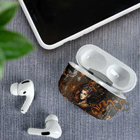 Serket Egyptian AirPods Case Jeweled Scorpion and Cobweb Motif in Mystical Egyptian