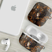 Serket Egyptian AirPods Case Jeweled Scorpion and Cobweb Motif in Mystical Egyptian