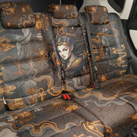 Serket Egyptian Back Car Seat Cover Jeweled Scorpion and Cobweb Motif in Mystical Egyptian