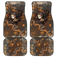 Serket Egyptian Car Mats Jeweled Scorpion and Cobweb Motif in Mystical Egyptian