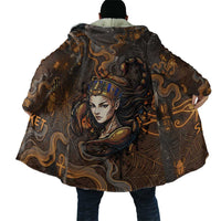 Serket Egyptian Cloak Jeweled Scorpion and Cobweb Motif in Mystical Egyptian
